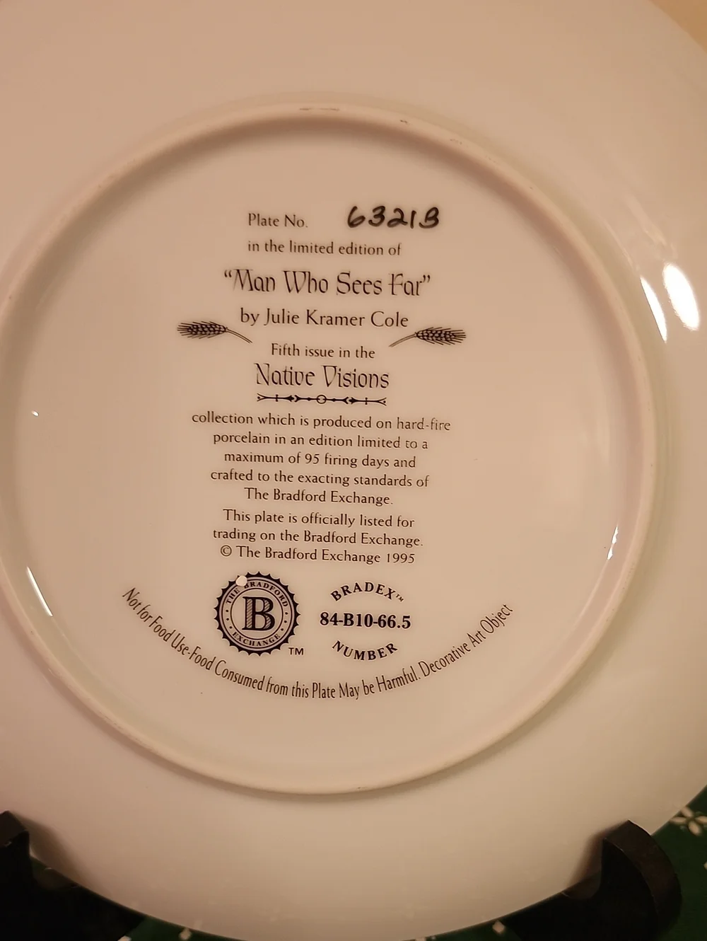 Native Visions Decorative Collectible Plate 